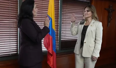 Las magistradas Mary Lucero Novoa Moreno y Claudia Expósito Vélez. 