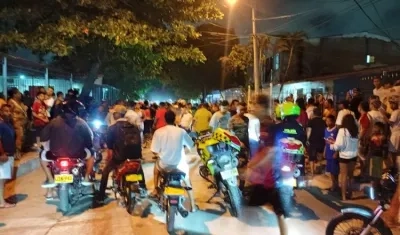 El doble crimen se presentó en el barrio Los Cedros. 