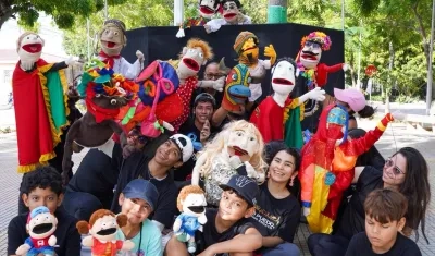 Los integrantes del Baúl Polisémico.