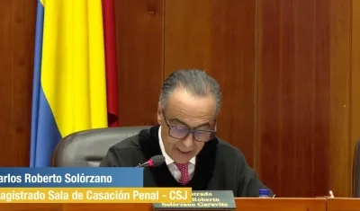 Magistrado Carlos Roberto Solórzano. 