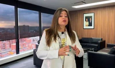María Fernanda Rojas, ministra de Transporte.