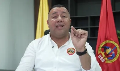 Martín Ravelo, presidente de la Unión Sindical Obrera (USO).