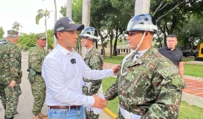 El Ministro de Defensa, Pedro Sánchez.