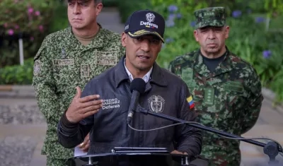 El ministro de Defensa de Colombia, Pedro Sánchez Suárez.
