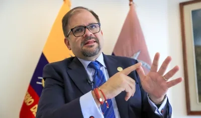 El ministro del Interior ecuatoriano, John Reimberg.