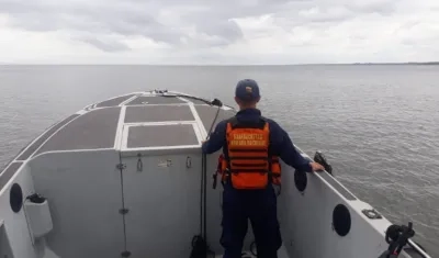 La Armada Nacional realizando patrullaje en el Pacífico, en Tumaco. 