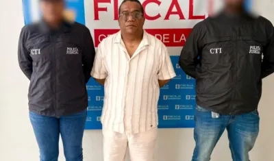  John Jairo Leguia González capturado por el CTI de la Fiscalía. 