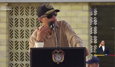 El Presidente Gustavo Petro.