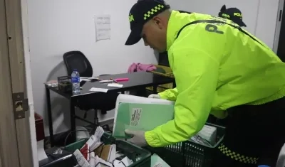 Operativo de la Policía. 