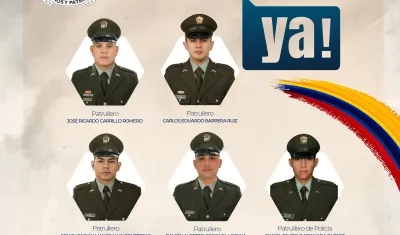 Policías secuestrados.