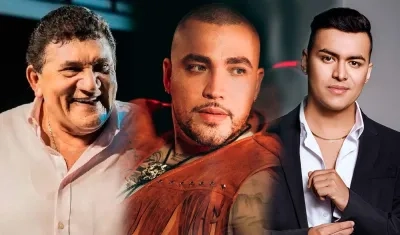 Poncho Zuleta, Jessi Uribe y Yeison Jiménez.