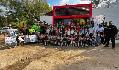 Jornada de regreso al colegio en Gallego, Sabanalarga. 