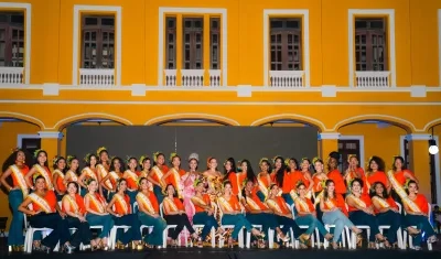 Reinas populares del Carnaval de Barranquilla.