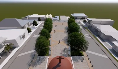 Render de Plaza de Juan de Acosta.