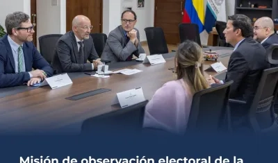Registraduría mantuvo una reunión con representantes de la Unión Europea.