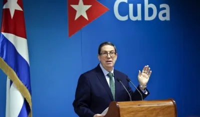 El canciller cubano Bruno Rodríguez.