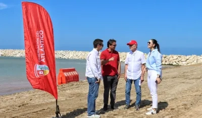 Gobernador Verano en la inspección de las obras en Santa Verónica.