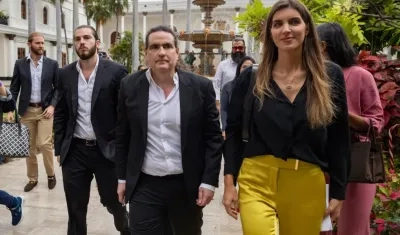 Alex Saab y su esposa Camila Fabri.