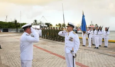 Ceremonia militar de relevo del Comando Específico de San Andrés y Providencia.