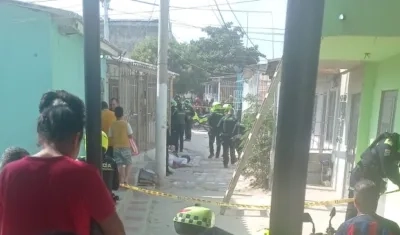 Escena del ataque a bala. 