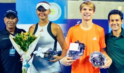 Olivia Traynor y Michael Antonius.