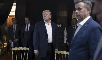 El presidente de Estados Unidos, Donald Trump, durante el ataque a Venezuela.