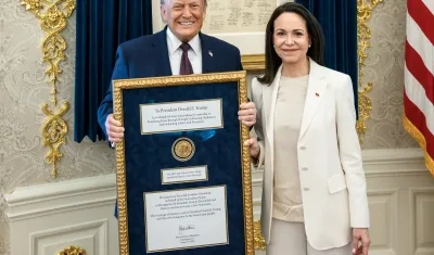 Donald Trump y María Corina Machado.