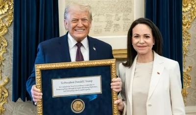 Donald Trump y María Corina Machado.