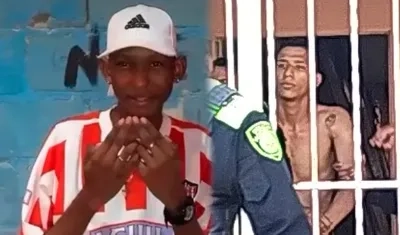 Ángelo Rafael Pacheco Pacheco, víctima, y Michell De Leones Martínez, victimario. 