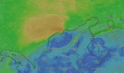 Los vientos que se registran en la Región Caribe. 