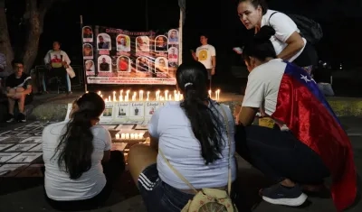 Imagen de la vigilia.