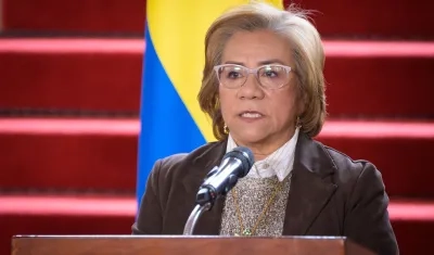La Canciller colombiana Rosa Villavicencio.