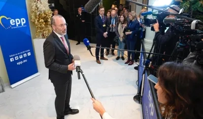 El presidente del grupo popular, Manfred Weber.