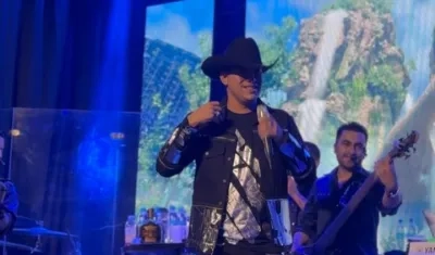 Yeison Jiménez en concierto. 