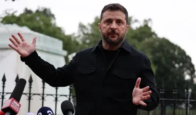Volodímir Zelenski, Presidente de Ucrania.