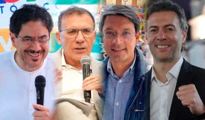 Iván Cepeda, Roy Barreras, Camilo Romero y Daniel Quintero.