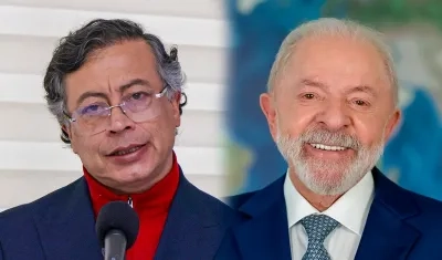 Gustavo Petro y Luiz Inácio Lula da Silva, presidentes de Colombia y Brasil.