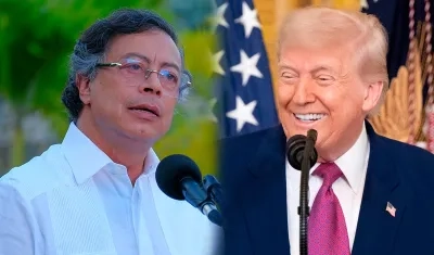 Presidentes Gustavo Petro y Donald Trump.