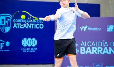 El británico Rhys Lawlor, verdugo del colombiano Alejandro Castellanos. 