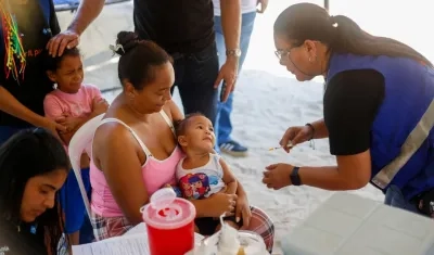 Jornada de vacunación en Soledad. 