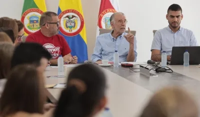 Gobernador Eduardo Verano durante el lanzamiento del programa en educación.