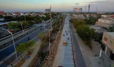 Panorámica de la avenida Circunvalar, en Soledad. 