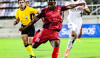 Cristian Peñate marcó el primer gol del Barranquilla FC.