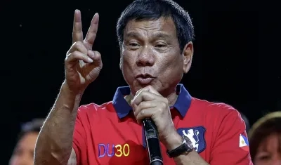 Rodrigo Duterte, expresidente de Filipinas.