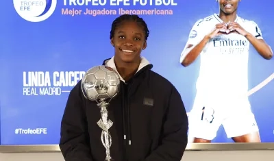 Linda Caicedo, mejor jugadora iberoamericana del 2025.