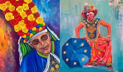 Obras de Carlos Meza y Jaime Castillo.