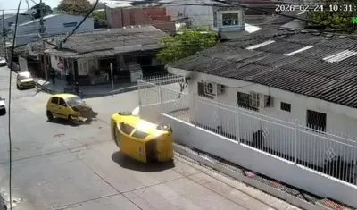 Accidente en el barrio San Felipe.