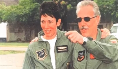 Ghislaine Maxwell y el expresidente Andrés Pastrana.