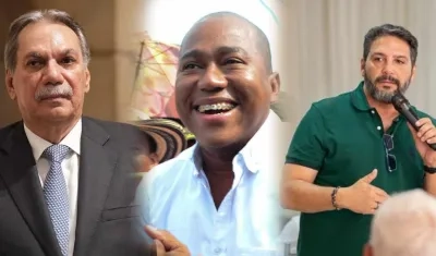 Armando Zabaraín, Gersel Pérez y Agmeth Escaf.