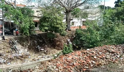 El hallazgo se dio en la calle 58 con carrera 22, cerca al arroyo ‘El Salao’. 